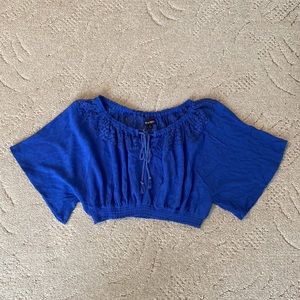 Royal Blue Crop Top
